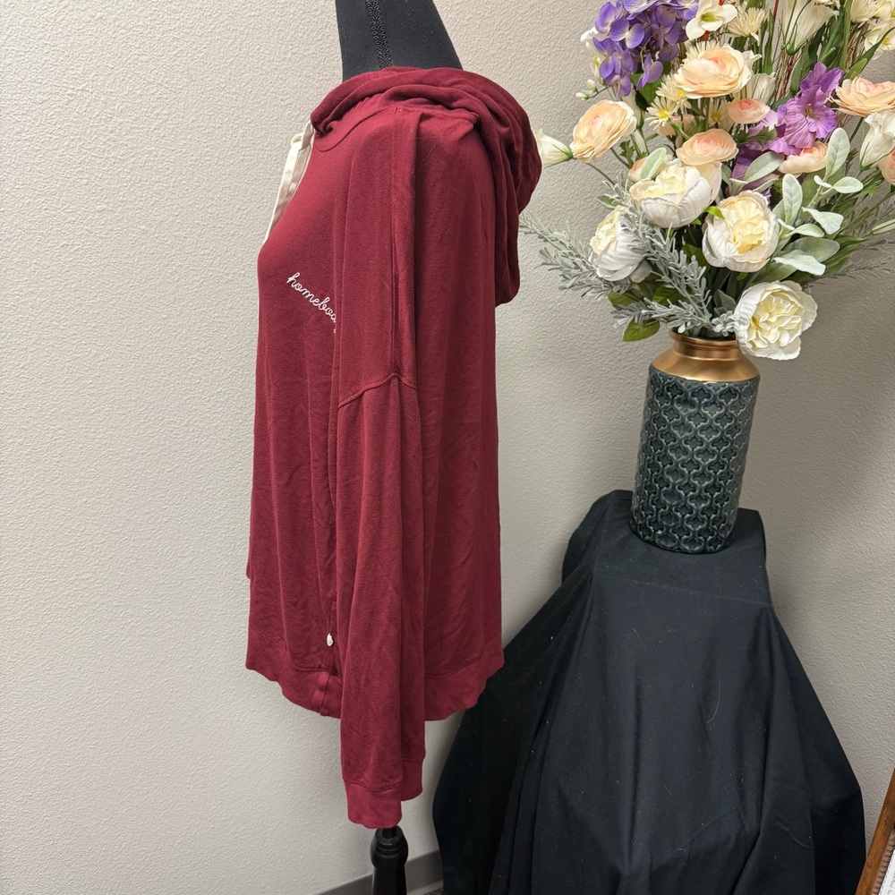 Magnolia Burgundy Lounge Set Hoodie & Jogger Pants XL Cozy Casual - Picture 4 of 16